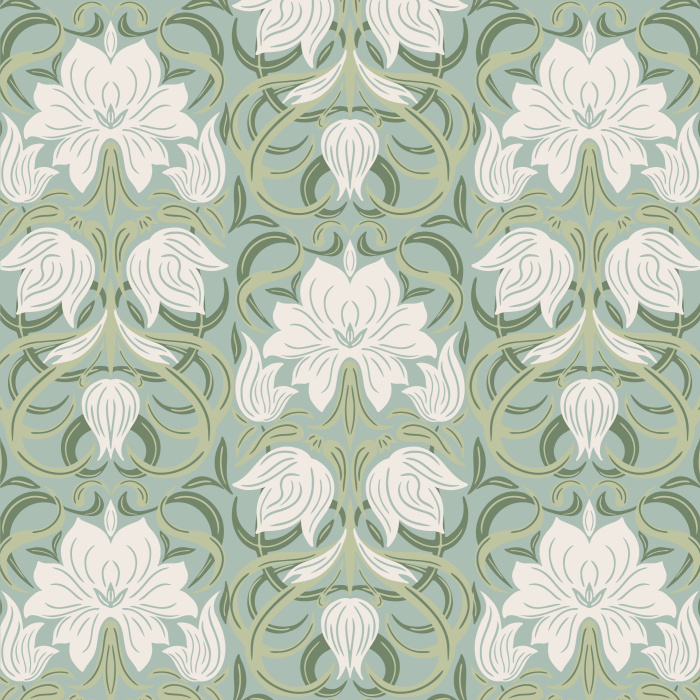 Our Floral Sickle Leaves Peel And Stick Removable Wallpaper brings an elegant touch of nature to any wall in your home.