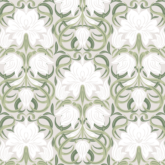 Our Floral Sickle Leaves Peel And Stick Removable Wallpaper brings an elegant touch of nature to any wall in your home.