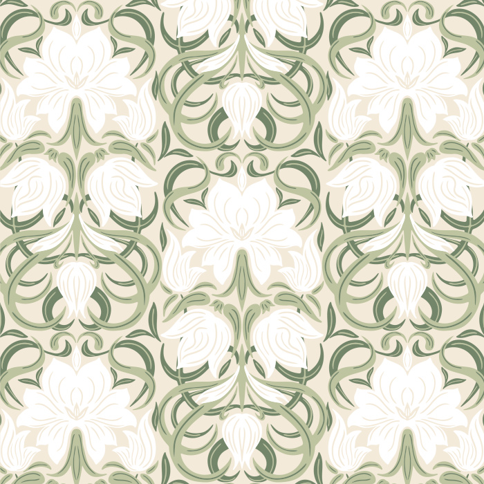 Our Floral Sickle Leaves Peel And Stick Removable Wallpaper brings an elegant touch of nature to any wall in your home.