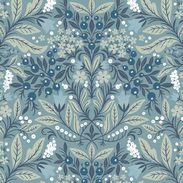 Bring the beauty of a gardenscape into your home with our Floral Abundance Peel and Stick Wallpaper.