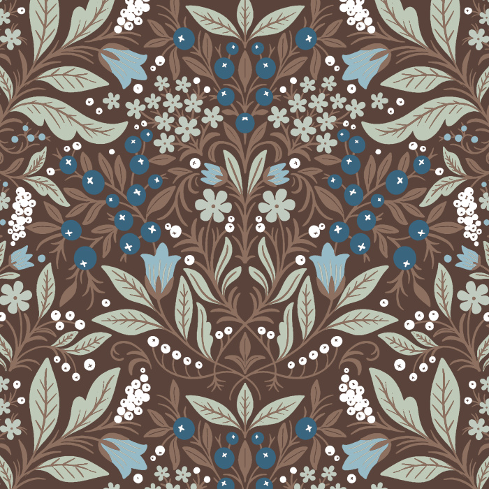 Bring the beauty of a gardenscape into your home with our Floral Abundance Peel and Stick Wallpaper.