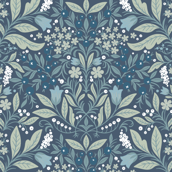 Bring the beauty of a gardenscape into your home with our Floral Abundance Peel and Stick Wallpaper.