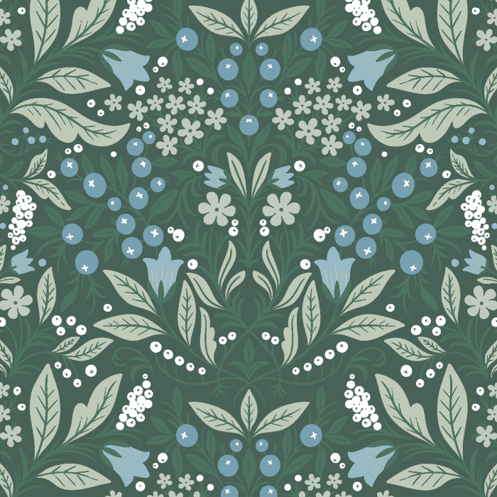 Bring the beauty of a gardenscape into your home with our Floral Abundance Peel and Stick Wallpaper.