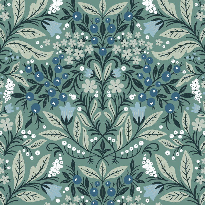 Bring the beauty of a gardenscape into your home with our Floral Abundance Peel and Stick Wallpaper.