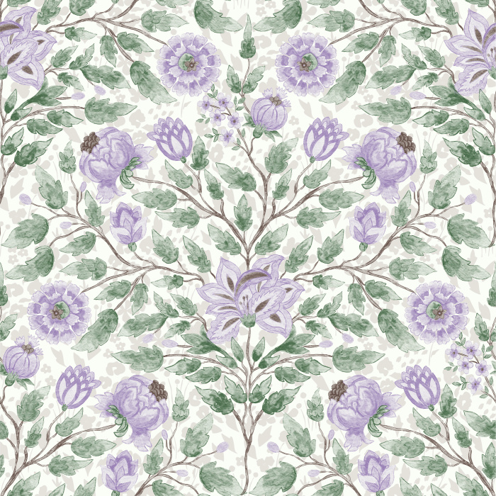 Our Tranquil Garden Peel And Stick Removable Wallpaper transforms any room in your home into a victorian garden.