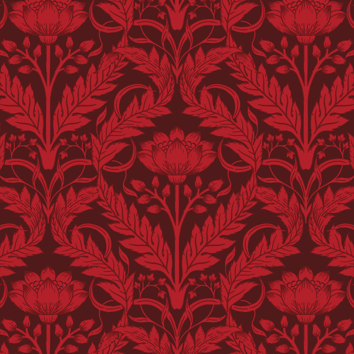 Add an intricate, eye-catching accent wall anywhere in your home with our Art Nouveau Foliage Peel and Stick Wallpaper.