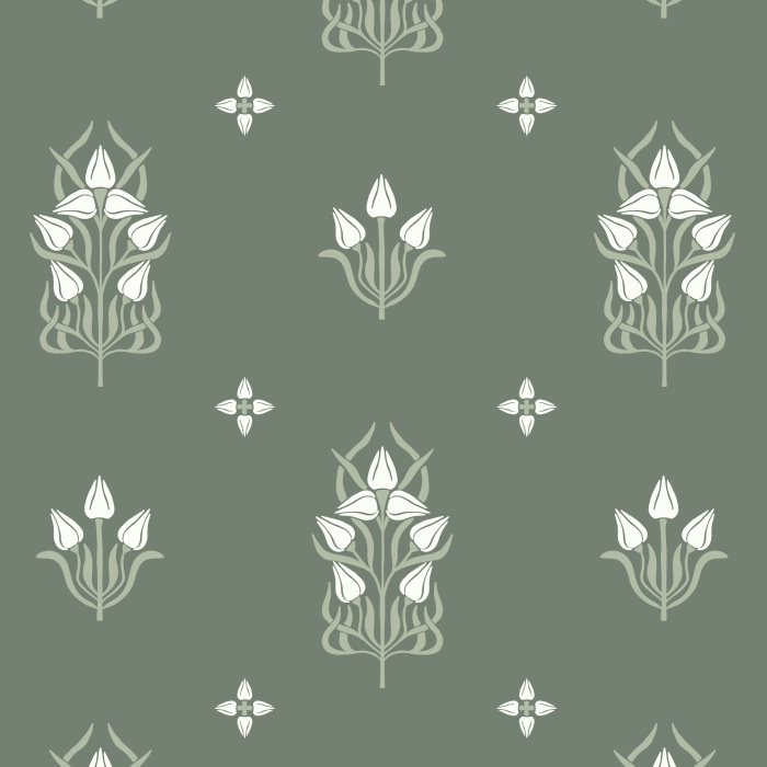 Our June Floral Peel and Stick Wallpaper will transform any room in your home with its garden vibe.