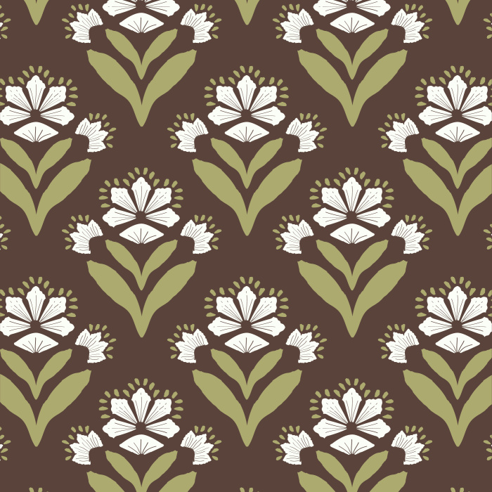 Our Nouveau Floral Peel And Stick Removable Wallpaper is sure to transform any wall in your home into a retro garden.