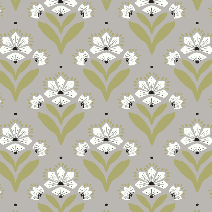 Our Nouveau Floral Peel And Stick Removable Wallpaper is sure to transform any wall in your home into a retro garden.