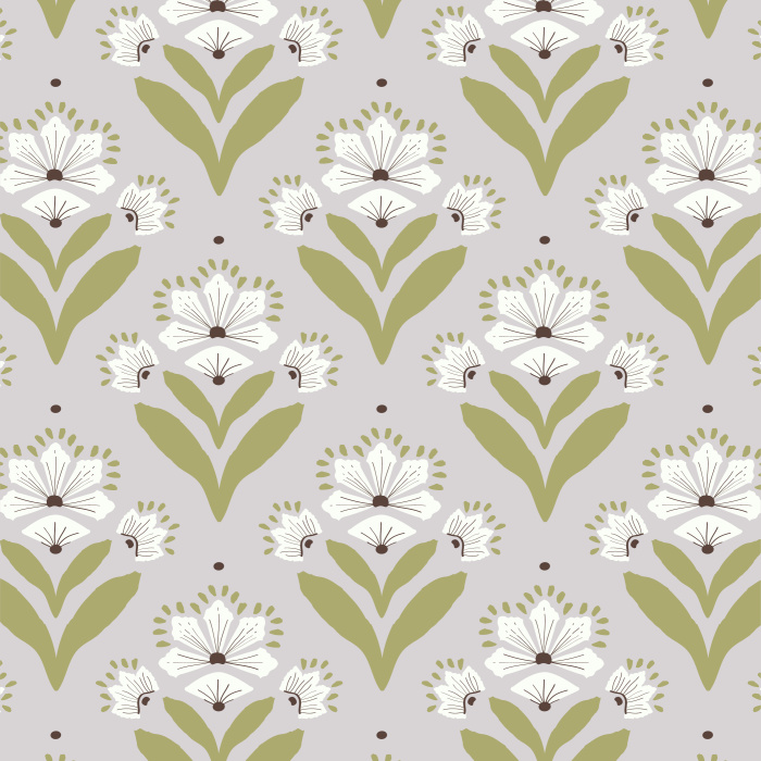 Our Nouveau Floral Peel And Stick Removable Wallpaper is sure to transform any wall in your home into a retro garden.