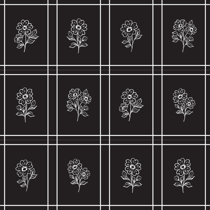 Add the charming look of a quilt to any wall in your home with our Floral Baby Check Peel And Stick Removable Wallpaper.