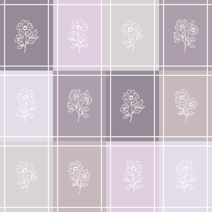 Add the charming look of a quilt to any wall in your home with our Floral Baby Check Peel And Stick Removable Wallpaper.