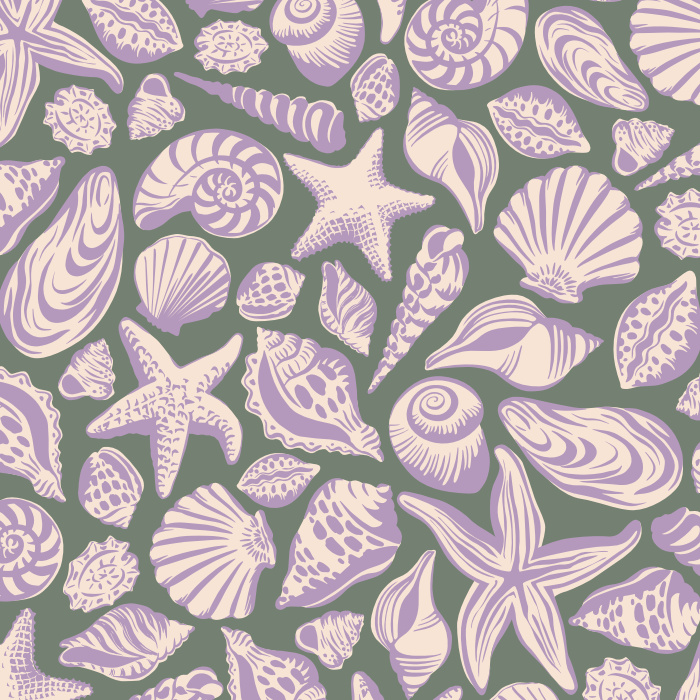 Create a fun getaway space with our Coastal Shells Peel and Stick Removable Wallpaper.