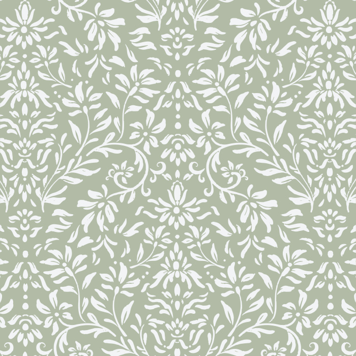 Our Rococo Leaves Peel And Stick Removable Wallpaper will transform any wall in your home with its charming vintage vibe.
