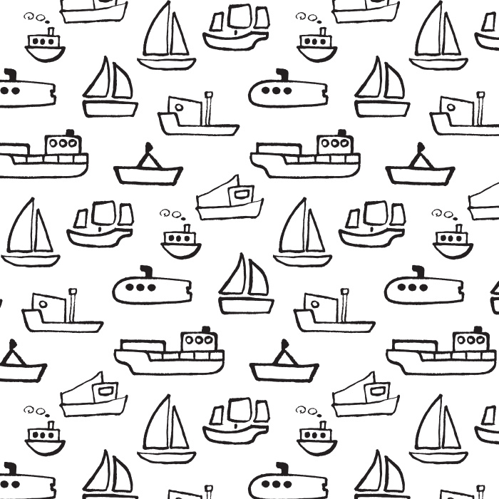 Create the perfect space for your little sailor with our Little Ships Peel and Stick Removable Wallpaper.