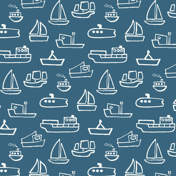 Create the perfect space for your little sailor with our Little Ships Peel and Stick Removable Wallpaper. 