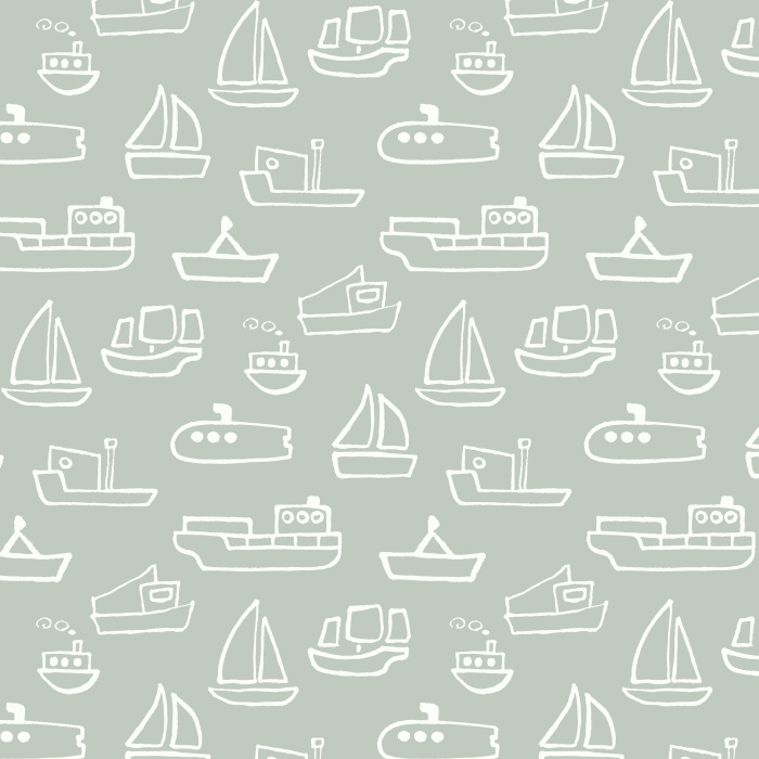 Create the perfect space for your little sailor with our Little Ships Peel and Stick Removable Wallpaper. 