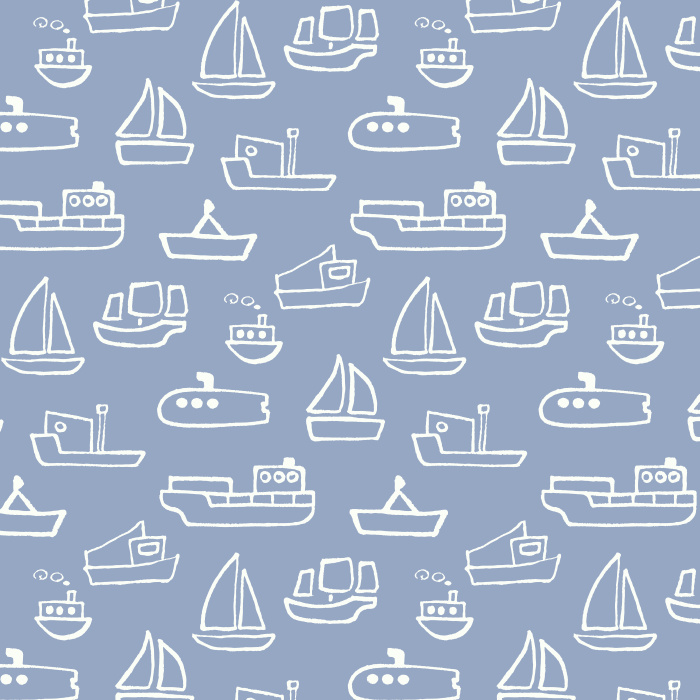 Create the perfect space for your little sailor with our Little Ships Peel and Stick Removable Wallpaper. 
