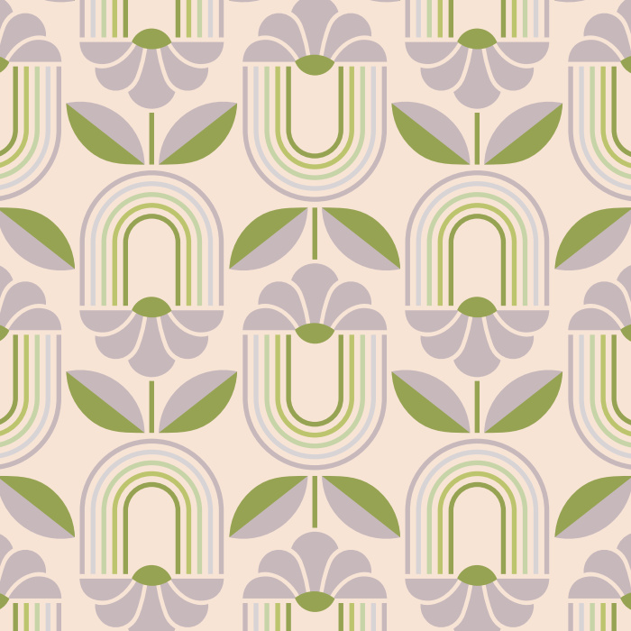 Our Modern Bud Peel And Stick Removable Wallpaper brings a groovy accent to any wall in your home.