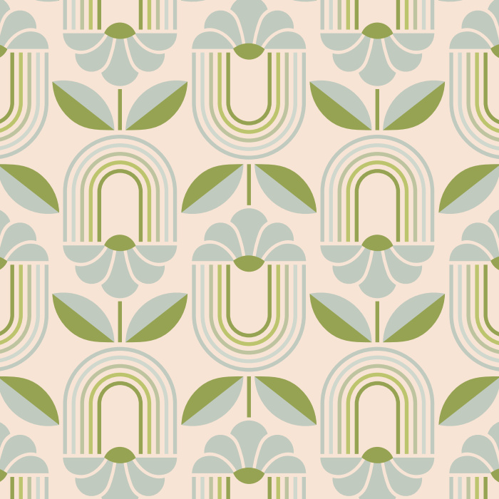 Our Modern Bud Peel And Stick Removable Wallpaper brings a groovy accent to any wall in your home.