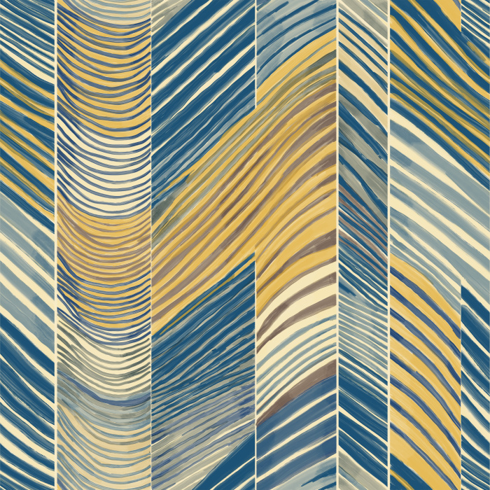 Create an eye-catching statement on any wall in your home with our Abstract ZigZag Peel And Stick Removable Wallpaper.