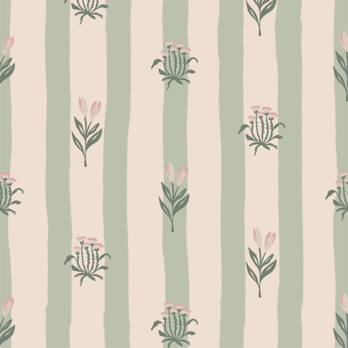 Our Cottage Stripe Peel And Stick Removable Wallpaper will surely have you embracing the quaint charm of the countryside. 