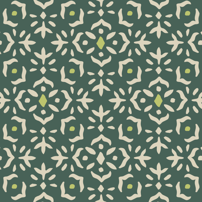 Create a beautiful interior with our Quilted Florets Peel and Stick Removable Wallpaper. 