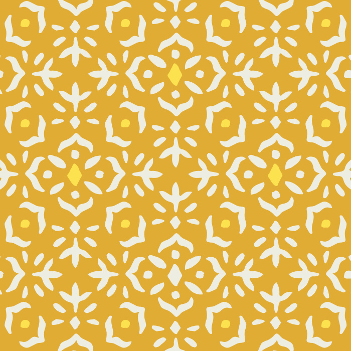 Create a beautiful interior with our Quilted Florets Peel and Stick Removable Wallpaper. 