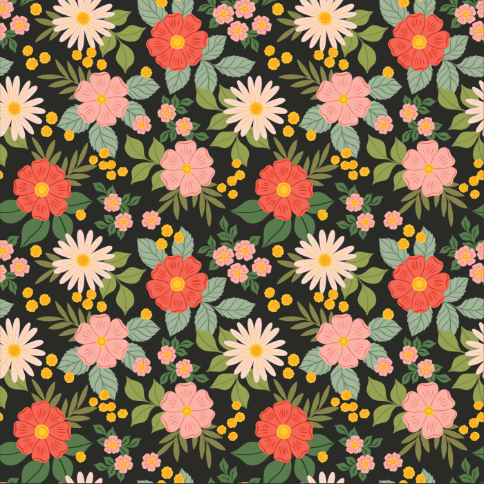 Grow a colorful garden on any wall in your home with our Summer Garden Peel And Stick Removable Wallpaper.