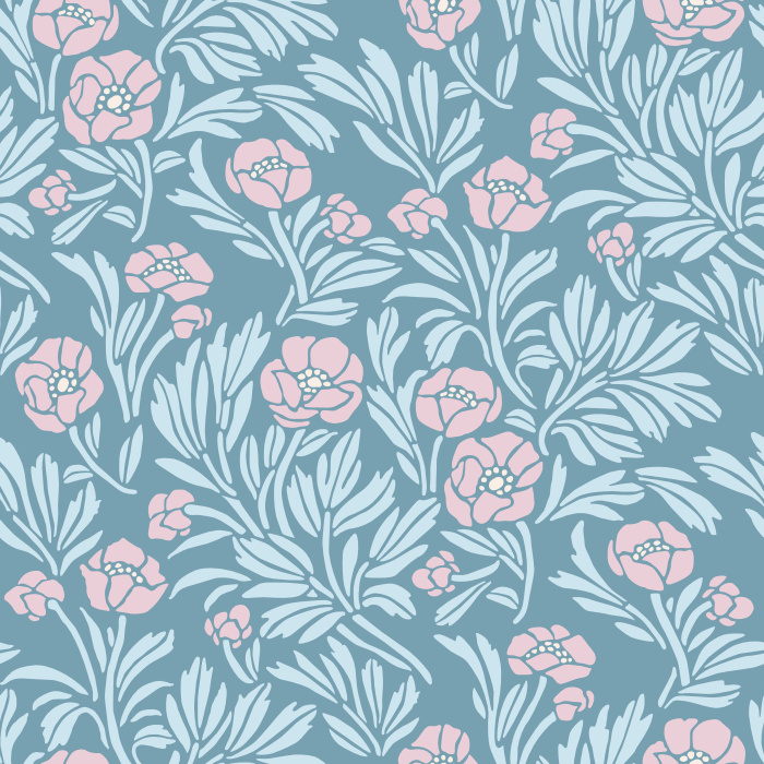 Create a simple rustic garden look on any wall in your home with our Peony Vines Peel And Stick Removable Wallpaper.