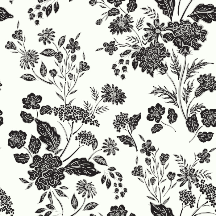 Our Floral Toile Peel And Stick Removable Wallpaper transforms any wall in your home with a classic garden vibe.