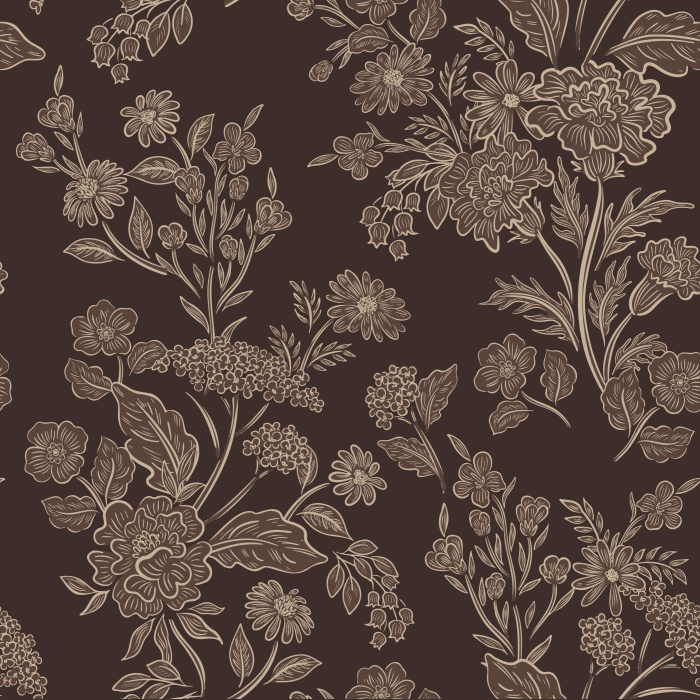 Our Floral Toile Peel And Stick Removable Wallpaper transforms any wall in your home with a classic garden vibe.