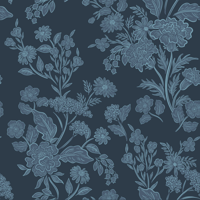 Our Floral Toile Peel And Stick Removable Wallpaper transforms any wall in your home with a classic garden vibe.