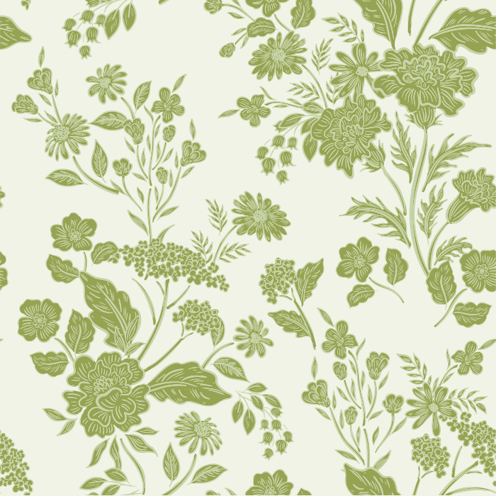 Our Floral Toile Peel And Stick Removable Wallpaper transforms any wall in your home with a classic garden vibe.
