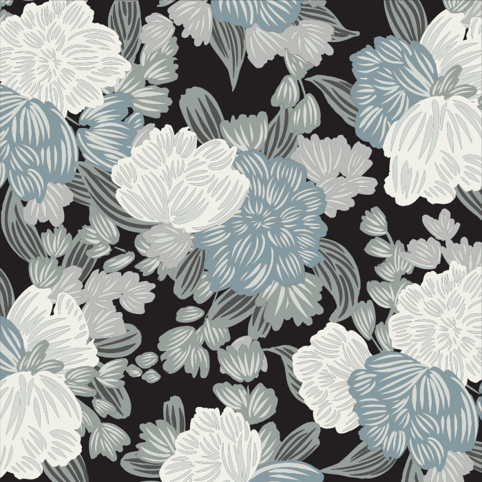 Create a moody accent wall anywhere in your home with our Big Blooms Peel And Stick Removable Wallpaper.