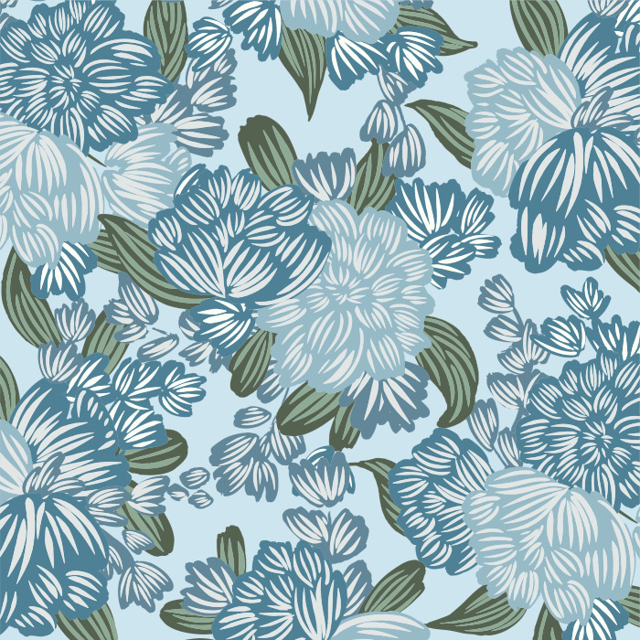 Create a moody accent wall anywhere in your home with our Big Blooms Peel And Stick Removable Wallpaper.