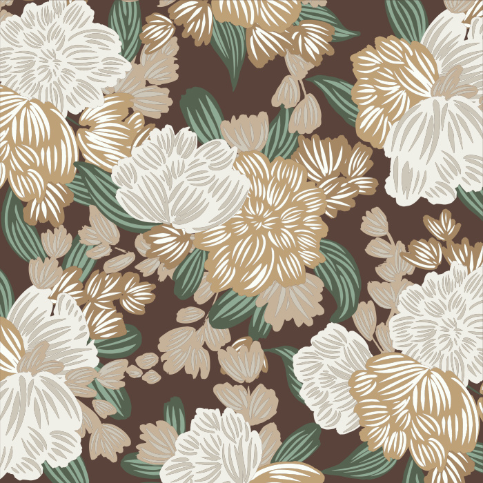 Create a moody accent wall anywhere in your home with our Big Blooms Peel And Stick Removable Wallpaper.