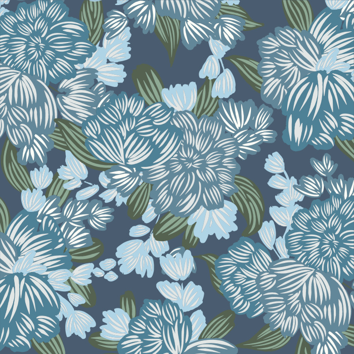 Create a moody accent wall anywhere in your home with our Big Blooms Peel And Stick Removable Wallpaper.