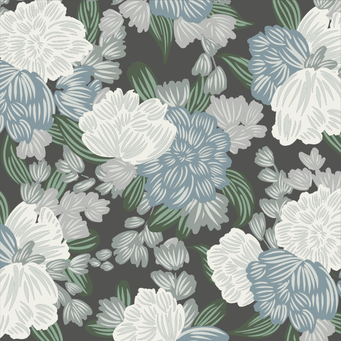 Create a moody accent wall anywhere in your home with our Big Blooms Peel And Stick Removable Wallpaper.