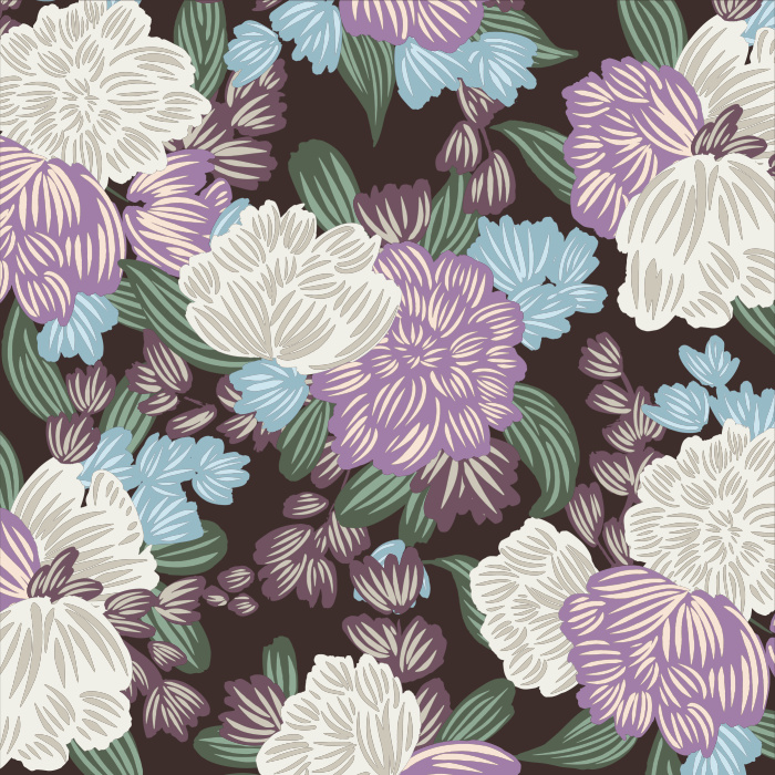 Create a moody accent wall anywhere in your home with our Big Blooms Peel And Stick Removable Wallpaper.