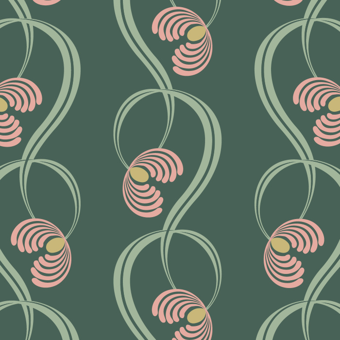 Bloom a simple and cute garden on any wall in your home with our Mod Poppy Peel And Stick Removable Wallpaper.