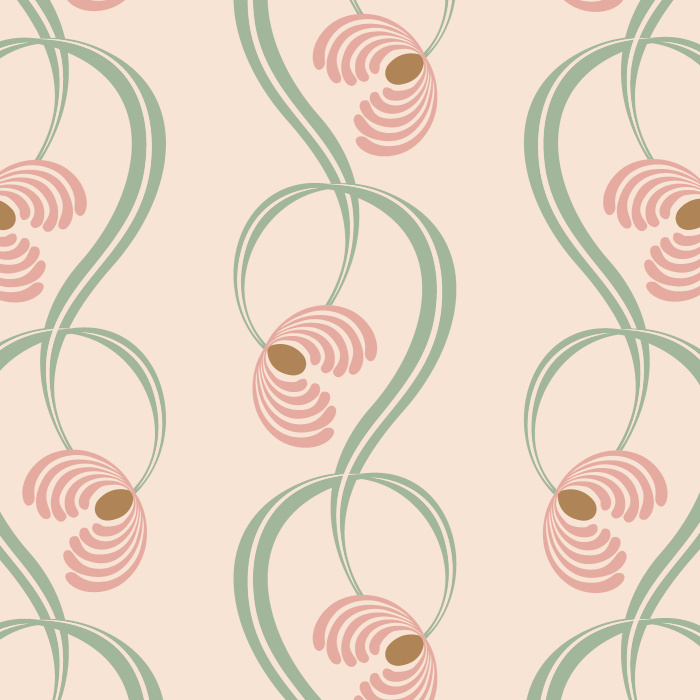 Bloom a simple and cute garden on any wall in your home with our Mod Poppy Peel And Stick Removable Wallpaper.