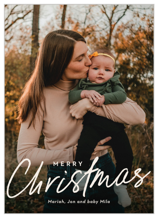 Send your festive greetings to close friends and family this year with our Big Merry Christmas Cards.