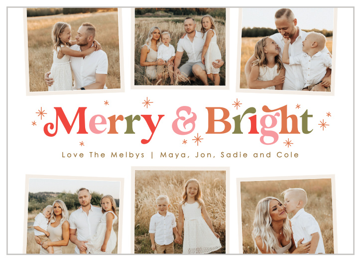 Share your seasonal wishes with family and friends this year with our Bright Moments Holiday Cards.