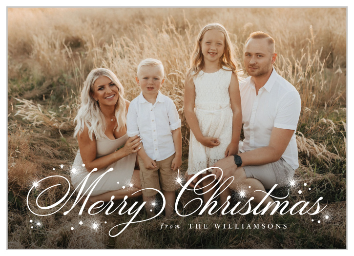 Share beautiful memories with our Shining Star Christmas Cards.