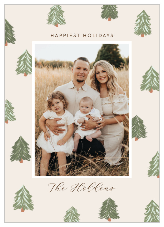 Send a quality season's greetings with our Mini Trees Holiday Cards.