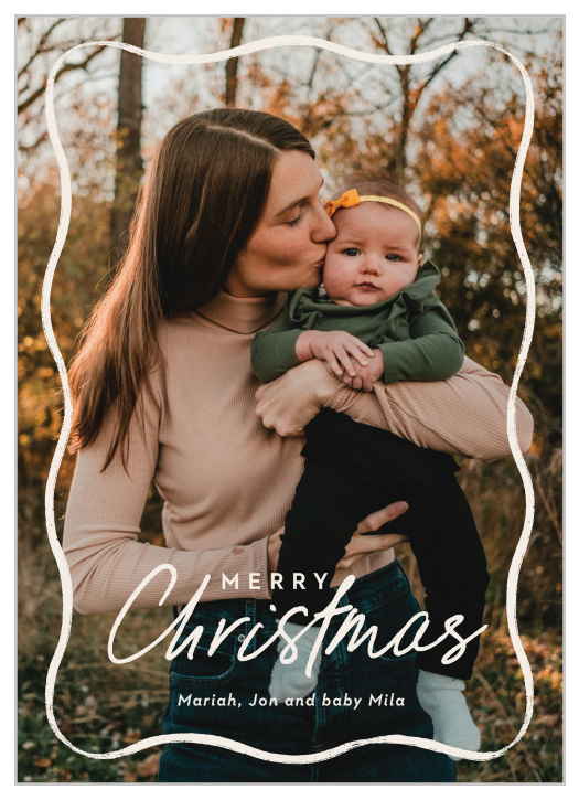 Our Wavy Frame Christmas Cards will surely be perfect to share your festive greetings with family and friends this year.