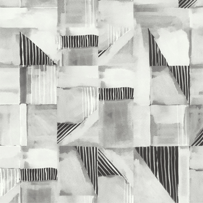 Our Painterly Geometric Peel And Stick Removable Wallpaper will surely bring an industrial touch to any wall in your home.