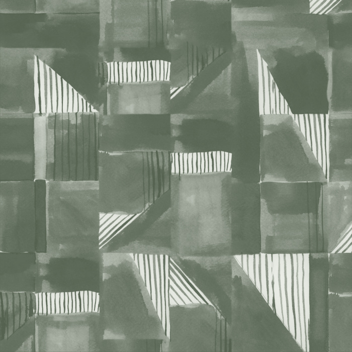 Our Painterly Geometric Peel And Stick Removable Wallpaper will surely bring an industrial touch to any wall in your home.