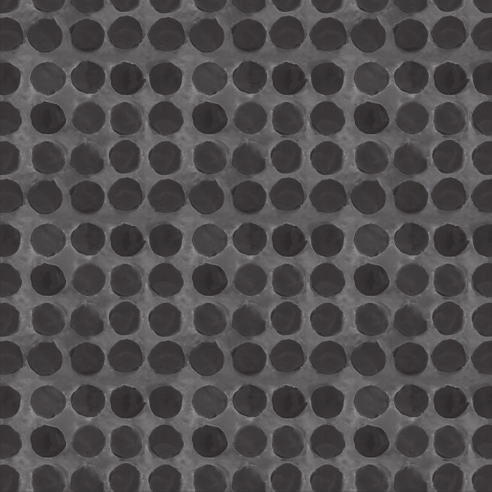 Add the look of penny round tiles to any room without all of the work with our Watercolor Lunars Peel And Stick Removable Wallpaper.